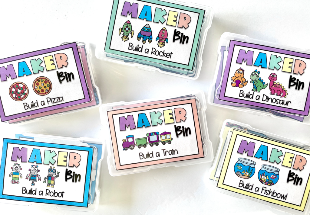 Inspire Creativity and Engage Students with Maker Bins - The First Grade  Creative